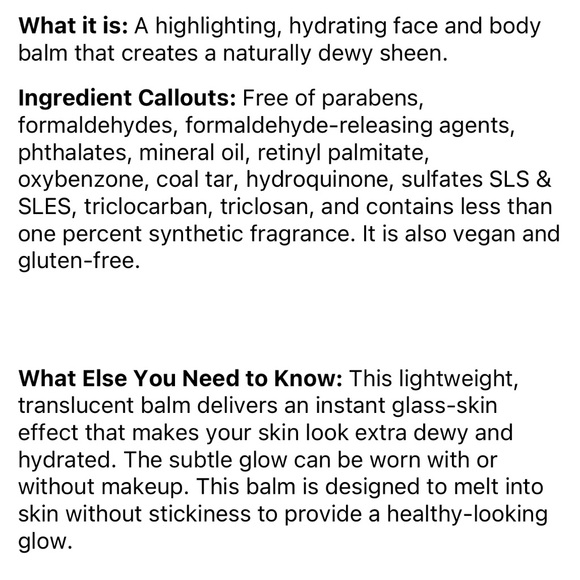 DM Dew Wet Balm - Highlighting Face & Body Balm - NWT - Morning Dew - Picture 5 of 6